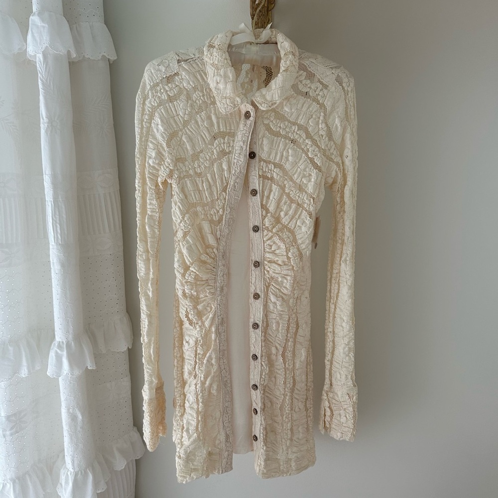 Free People Button Down Dress